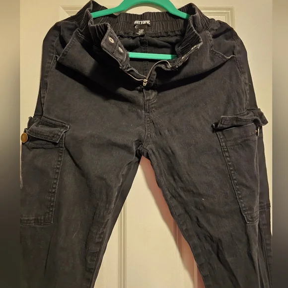 Hot Topic Black Jogger Pants - Picture 3 of 4